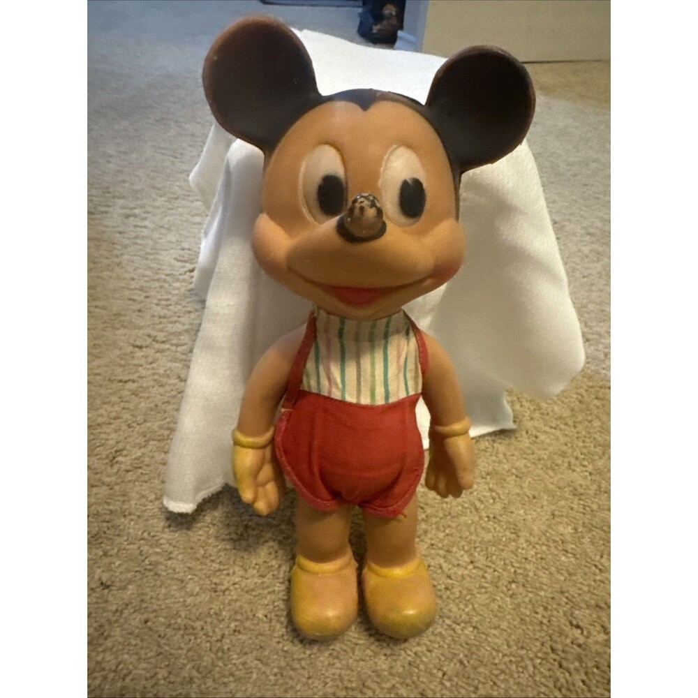 Vintage Squeak DISNEY Sun Rubber Mickey Mouse Original Clothes
